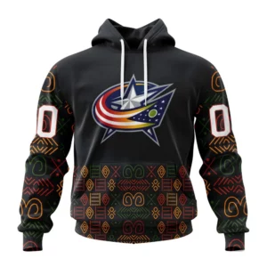 Hoodie NHL Columbus Blue Jackets Special Design For Black History Month St2401 QTNHL080524A1068HD