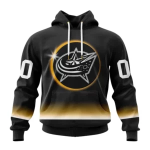 Hoodie NHL Columbus Blue Jackets Special Eclipse Design St2401 QTNHL080524A640HD