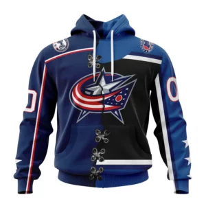 Hoodie NHL Columbus Blue Jackets Special Home Mix Reverse Retro Personalized Kits QTNHL080524A940HD