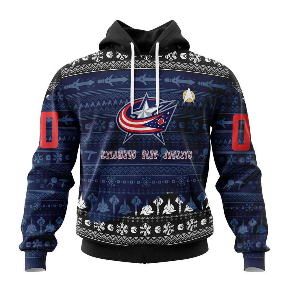 Hoodie NHL Columbus Blue Jackets Special Star Trek Design St2201 QTNHL080524A3022HD