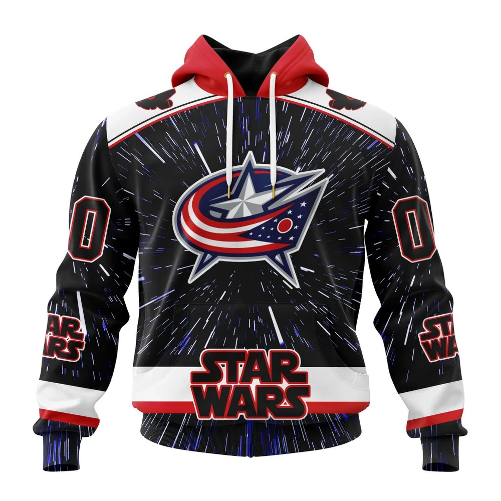 Hoodie NHL Columbus Blue Jackets Special Star Wars Design St2303 QTNHL080524A1130HD