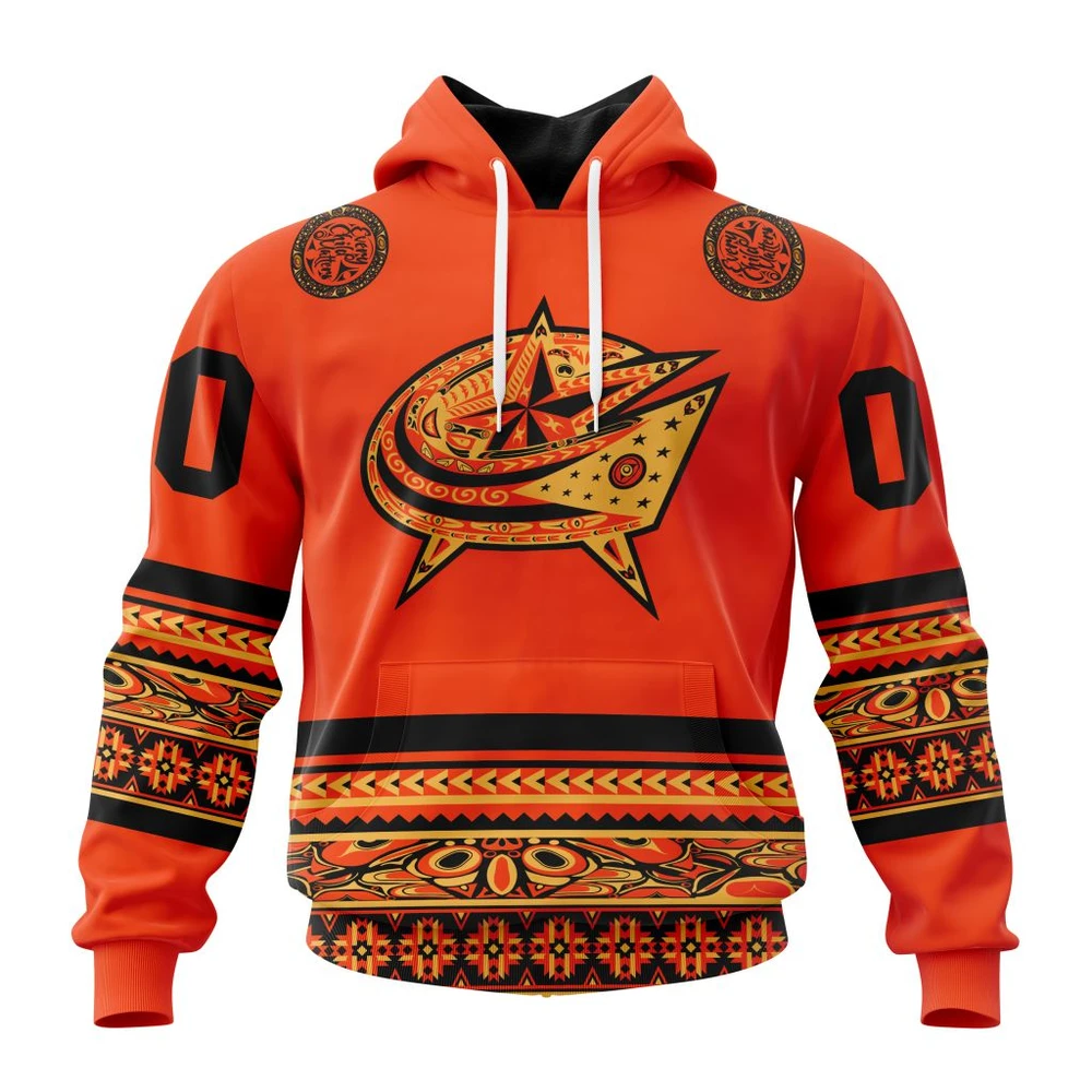 Hoodie NHL Columbus Blue Jackets, Specialized National Day For Truth And Reconciliation QTNHL080524A3209HD