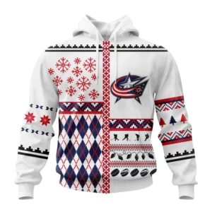 Hoodie NHL Columbus Blue Jackets, Specialized Unisex Christmas Is Coming V01 QTNHL080524A2919HD
