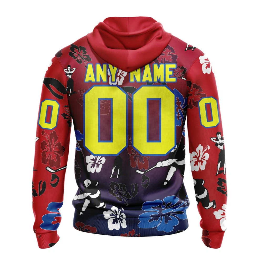 Hoodie NHL Columbus Blue Jackets X Hawaii Specialized Design For Hawaiia V0122 QTNHL080524A3790HD - Image 2