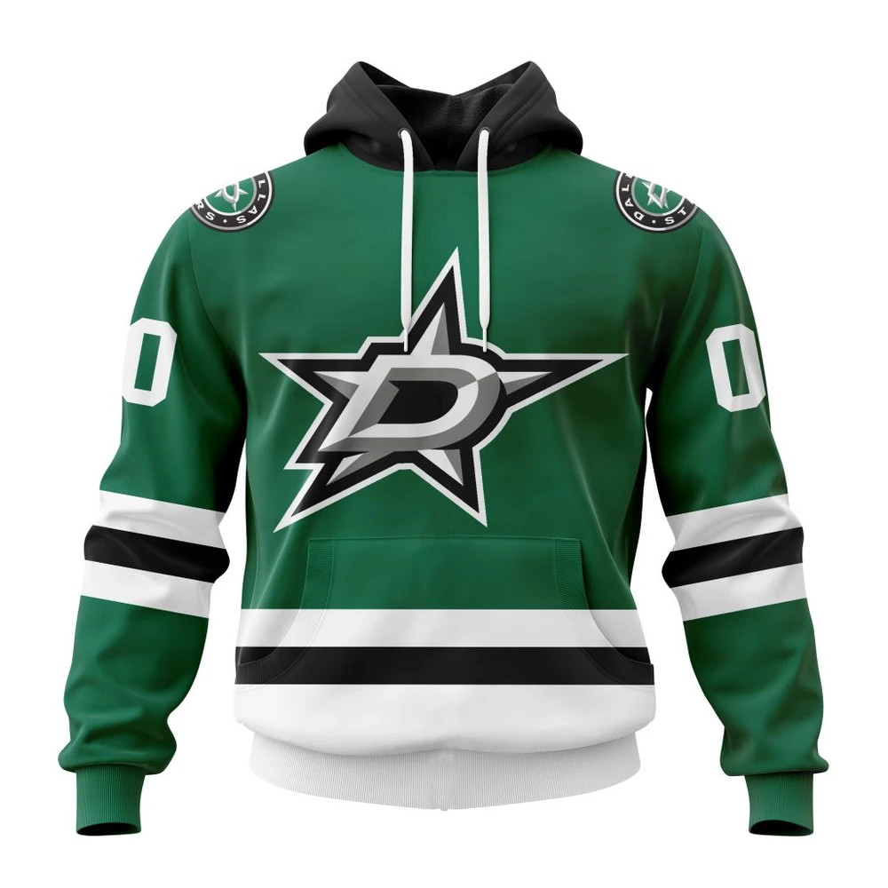 Hoodie NHL Dallas Stars Personalized Home Kits QTNHL080524A1555HD