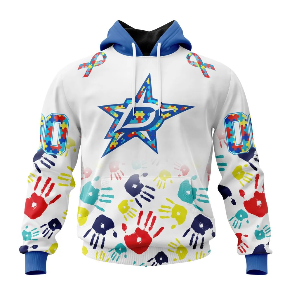 Hoodie NHL Dallas Stars Special Autism Awareness Design St2203 QTNHL080524A2540HD