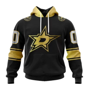 Hoodie NHL Dallas Stars Special Black And Gold Design St2401 QTNHL080524A776HD