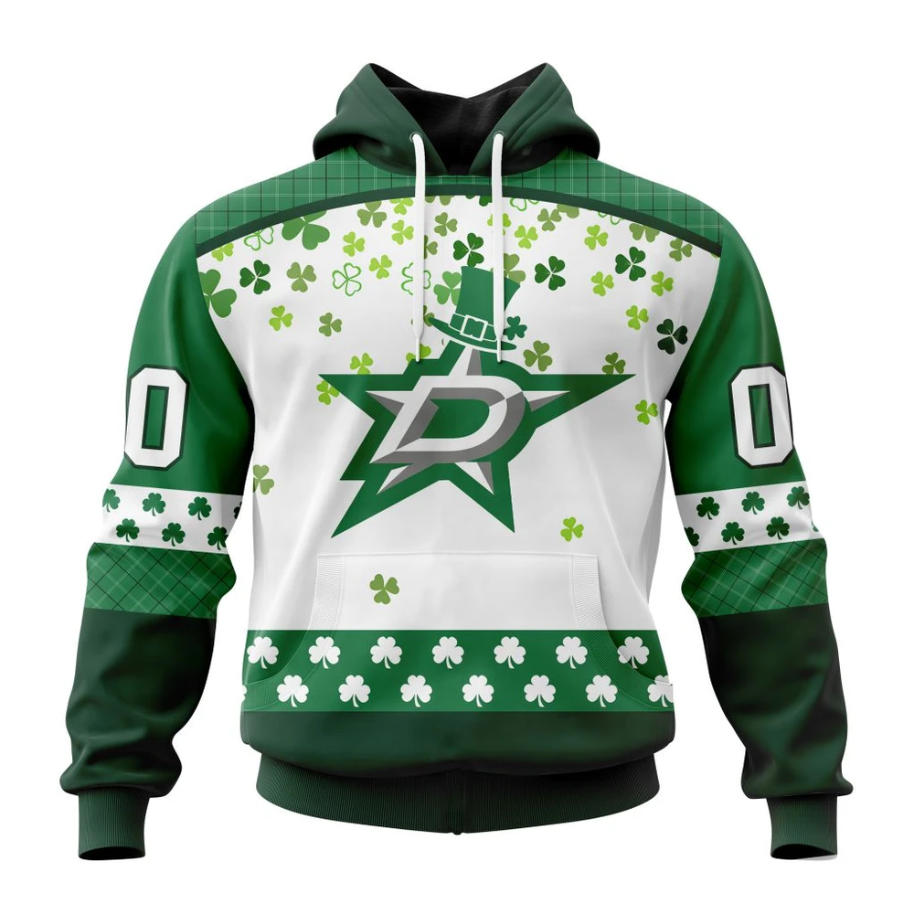 Hoodie NHL Dallas Stars Special Design For St. Patrick Day St2401 QTNHL080524A1251HD