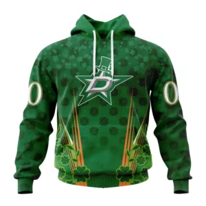 Hoodie NHL Dallas Stars Special Design For St. Patrick&apos;s Day St2402 QTNHL080524A1156HD