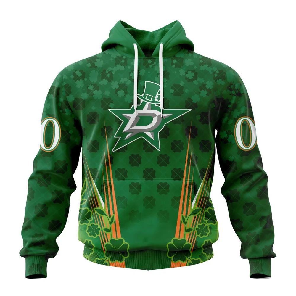 Hoodie NHL Dallas Stars Special Design For St. Patrick's Day St2402 QTNHL080524A1156HD