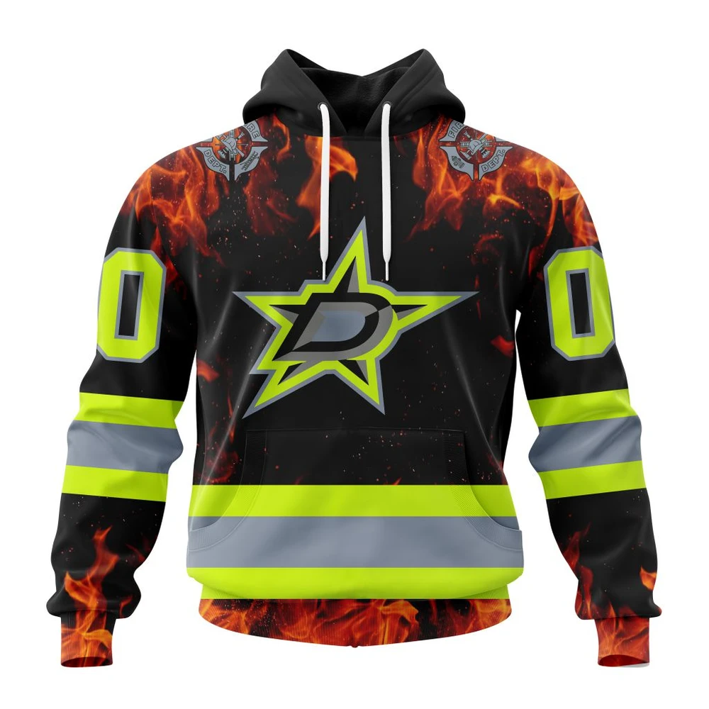 Hoodie NHL Dallas Stars Special Design Honoring Firefighters St2401 QTNHL080524A1096HD