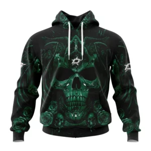 Hoodie NHL Dallas Stars Special Design With Skull Art St2203 QTNHL080524A3128HD
