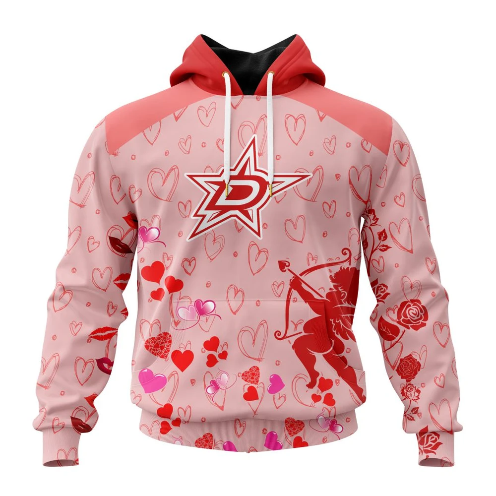 Hoodie NHL Dallas Stars Special Gift For Valentines Day St2402 QTNHL080524A969HD