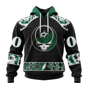 Hoodie NHL Dallas Stars Special Grateful Dead Design St2301 QTNHL080524A261HD