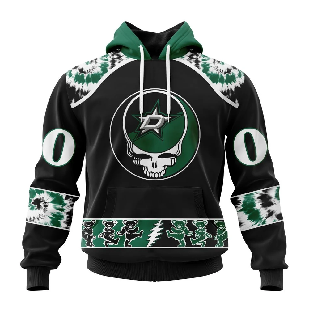 Hoodie NHL Dallas Stars Special Grateful Dead Design St2301 QTNHL080524A261HD