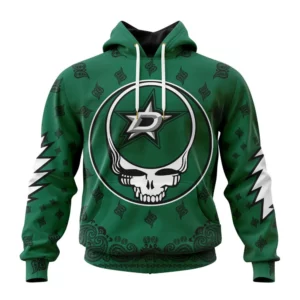 Hoodie NHL Dallas Stars Special Grateful Dead Design St2303 QTNHL080524A1915HD