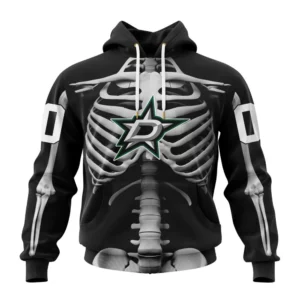 Hoodie NHL Dallas Stars Special Skeleton Costume For Halloween St2301 QTNHL080524A2033HD