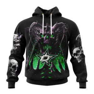 Hoodie NHL Dallas Stars Special Skull Art Design St2301 QTNHL080524A1220HD