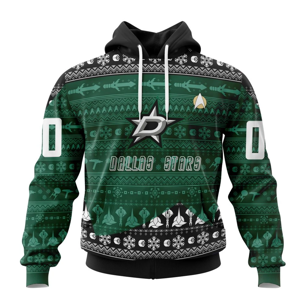 Hoodie NHL Dallas Stars Special Star Trek Design St2201 QTNHL080524A3018HD