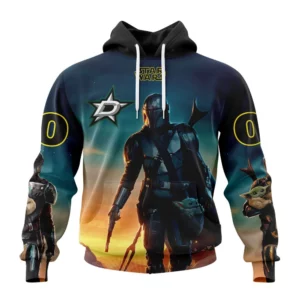 Hoodie NHL Dallas Stars Special Star Wars The Mandalorian Design St2401 QTNHL080524A709HD