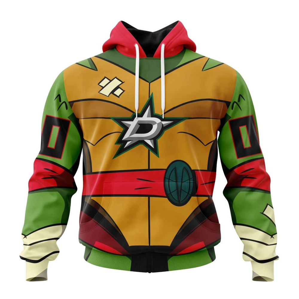Hoodie NHL Dallas Stars Special Teenage Mutant Ninja Turtles Design St2301 QTNHL080524A2275HD