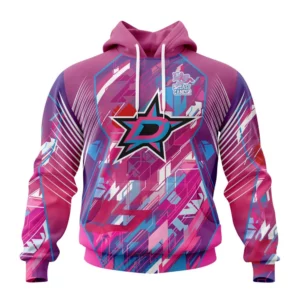 Hoodie NHL Dallas Stars, Specialized Design I Pink I Can! Fearless Again Breast Cancer QTNHL080524A3570HD