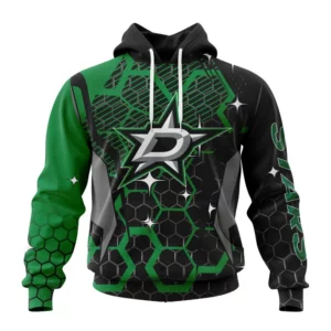 Hoodie NHL Dallas Stars, Specialized Design With Motocross Syle V0222 QTNHL080524A3392HD