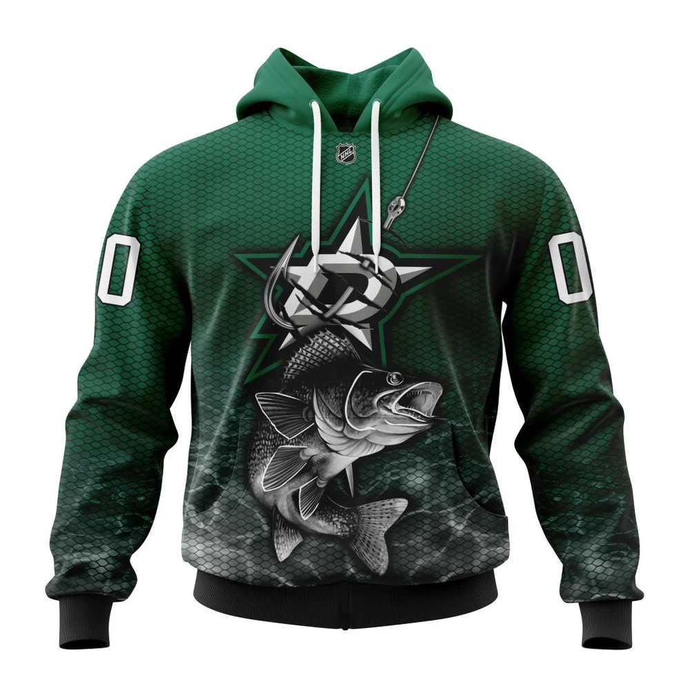 Hoodie NHL Dallas Stars, Specialized Fishing Style St2201 QTNHL080524A3999HD