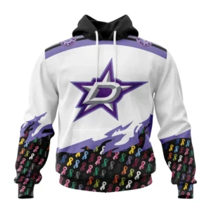 Hoodie NHL Dallas Stars, Specialized Kits In October We Stand Together We Can Beat Cancer QTNHL080524A3421HD