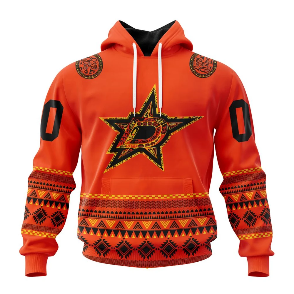 Hoodie NHL Dallas Stars, Specialized National Day For Truth And Reconciliation QTNHL080524A3089HD