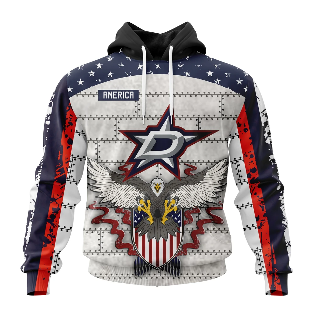 Hoodie NHL Dallas Stars, Specialized Unisex In Us Concepts V0222 QTNHL080524A2888HD