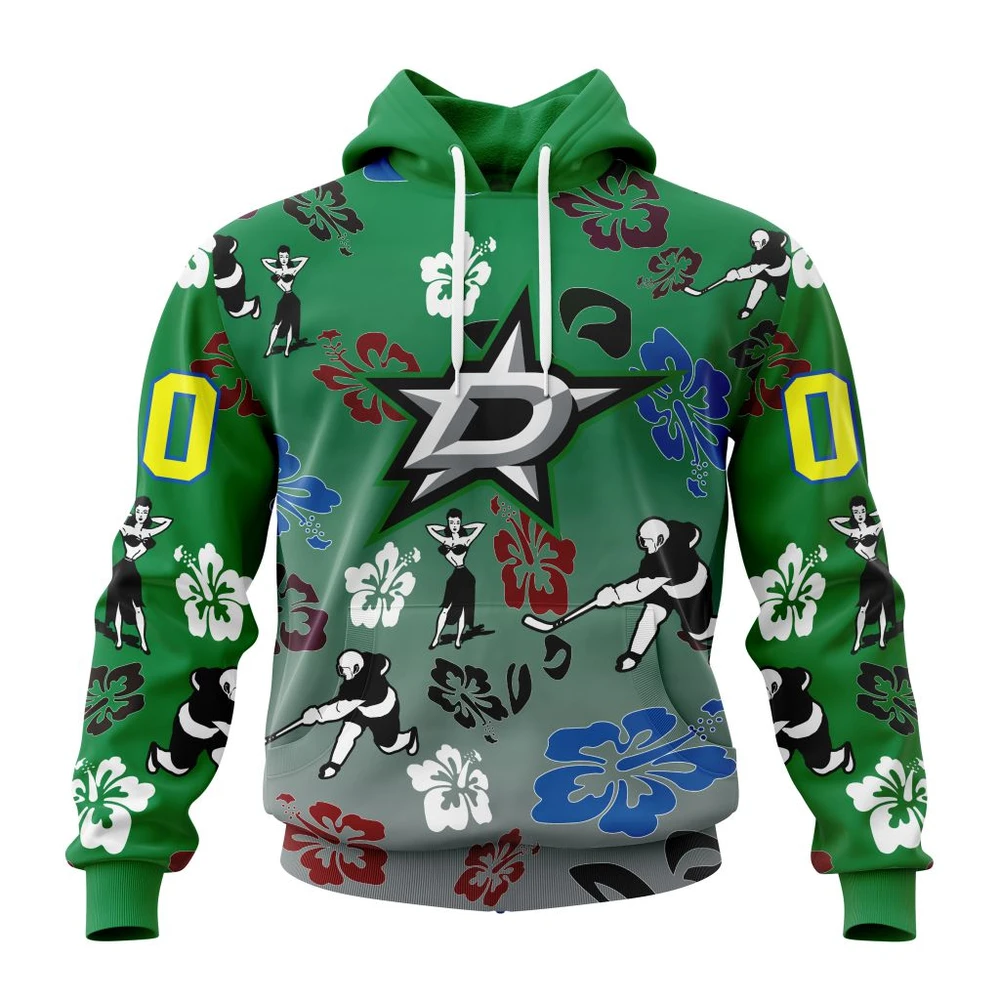 Hoodie NHL Dallas Stars X Hawaii Specialized Design For Hawaiia V0122 QTNHL080524A3775HD
