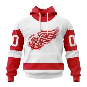 Hoodie NHL Detroit Red Wings Personalized Away Kits QTNHL080524A1558HD