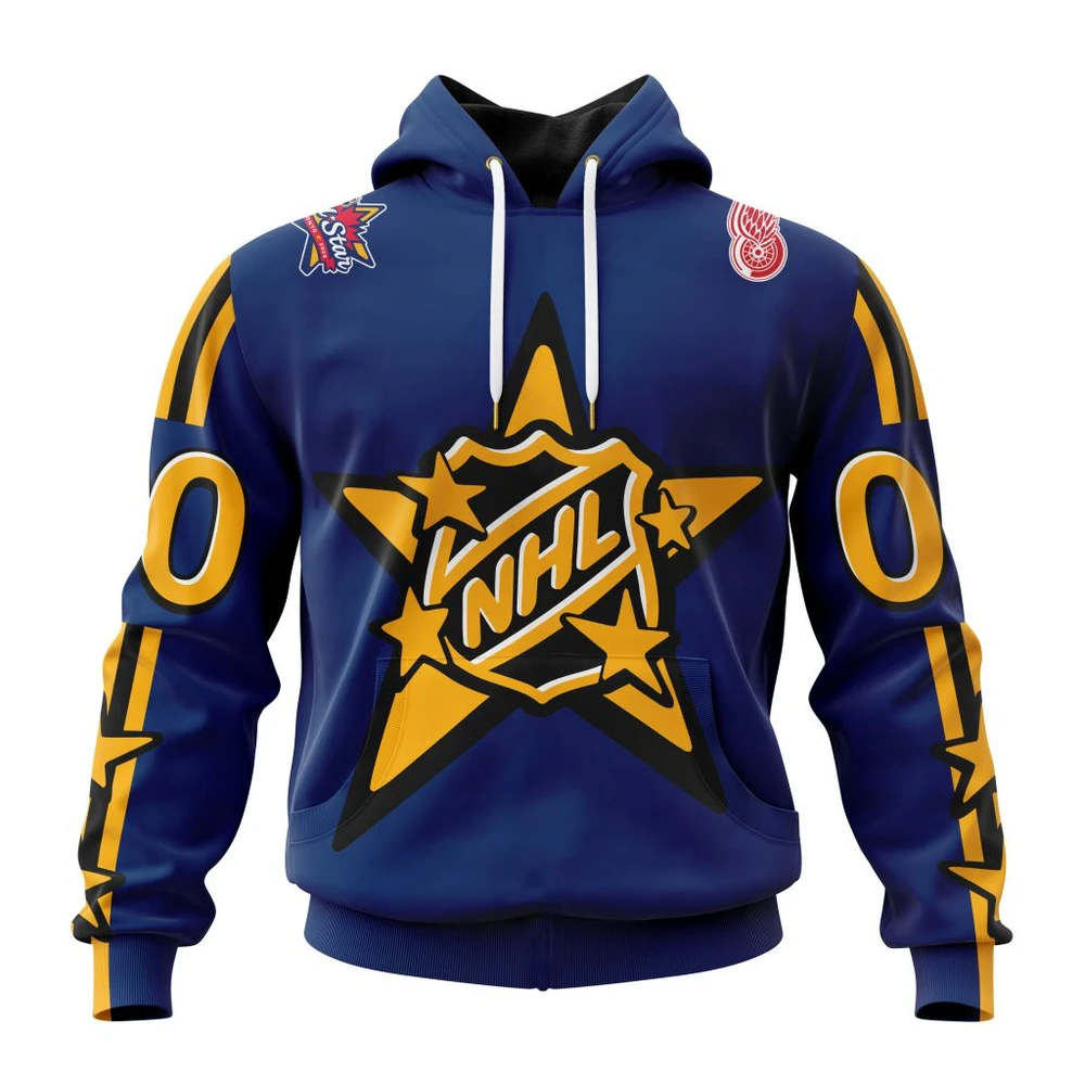 Hoodie NHL Detroit Red Wings Personalized NHL All-Star Game QTNHL080524A842HD