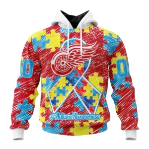 Hoodie NHL Detroit Red Wings Special Autism Awareness Design St2201 QTNHL080524A2481HD