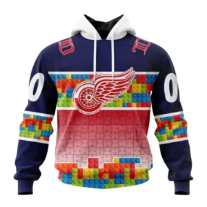 Hoodie NHL Detroit Red Wings Special Autism Awareness Design V2301 QTNHL080524A2244HD