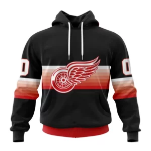 Hoodie NHL Detroit Red Wings Special Black And Gradient Design St2301 QTNHL080524A1414HD