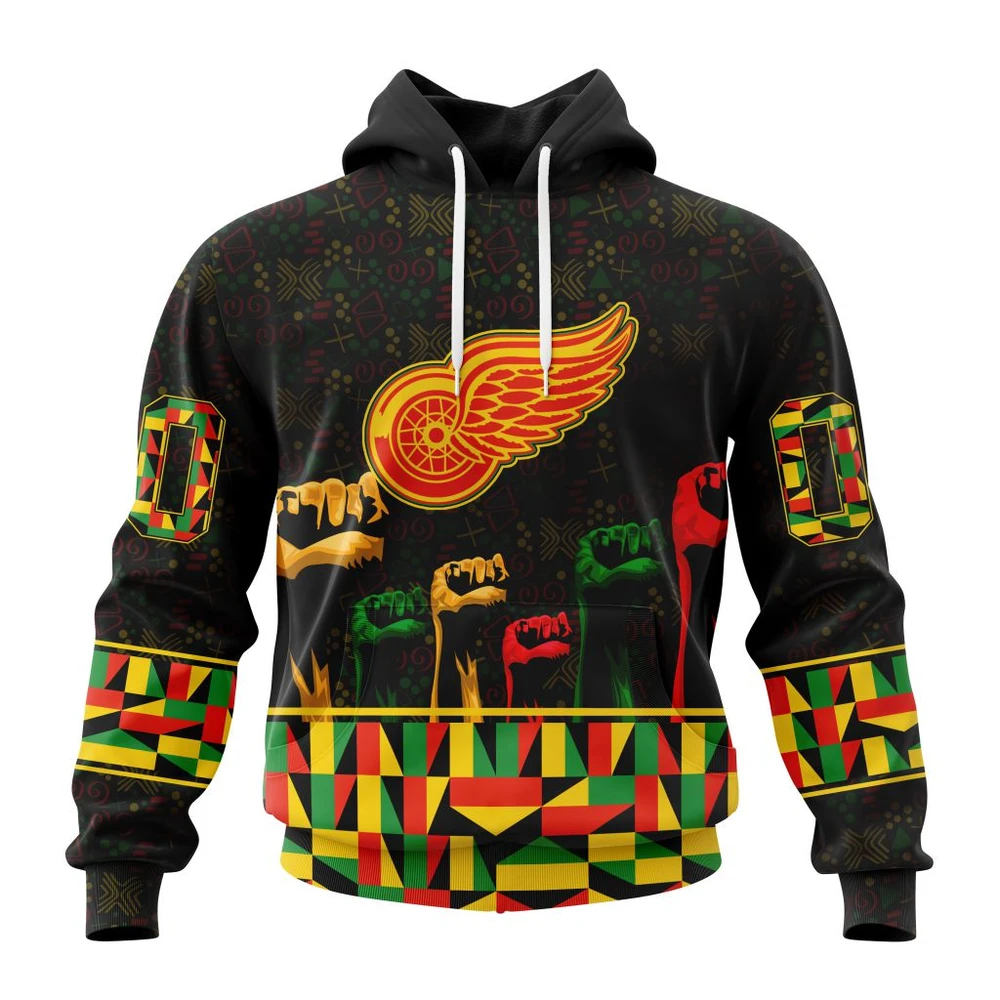 Hoodie NHL Detroit Red Wings Special Design Celebrate Black History Month St2201 QTNHL080524A2394HD