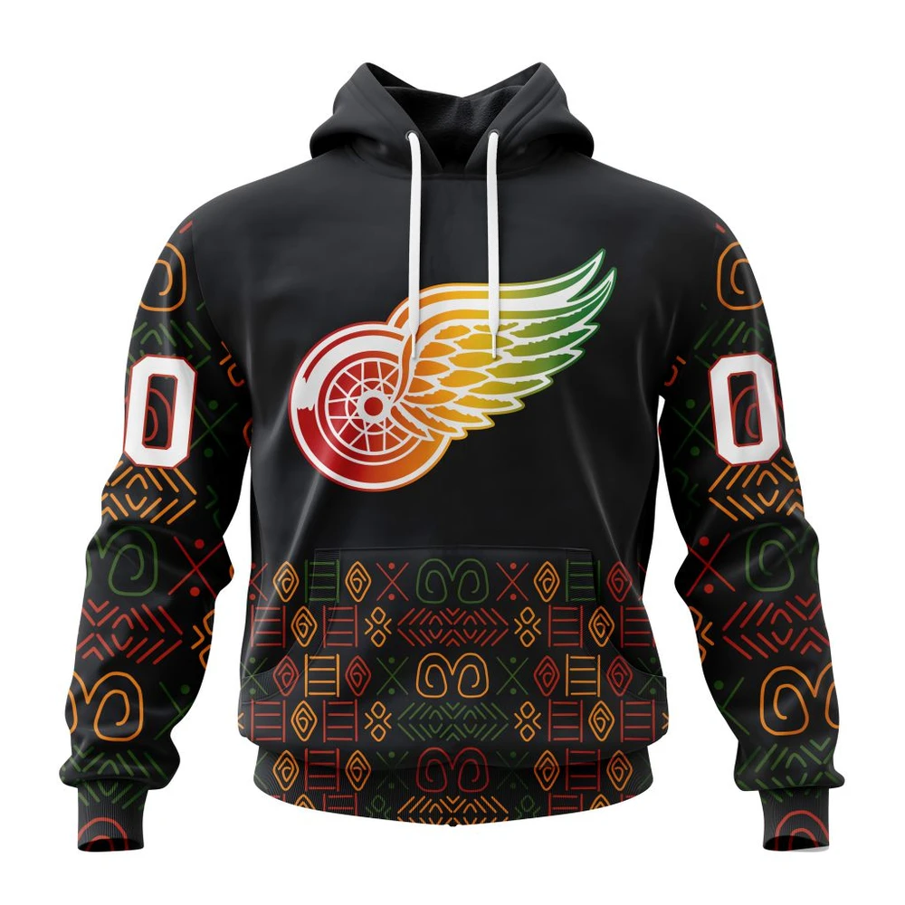 Hoodie NHL Detroit Red Wings Special Design For Black History Month St2401 QTNHL080524A1065HD