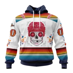 Hoodie NHL Detroit Red Wings Special Design For Dia De Los Muertos St2301 QTNHL080524A1454HD