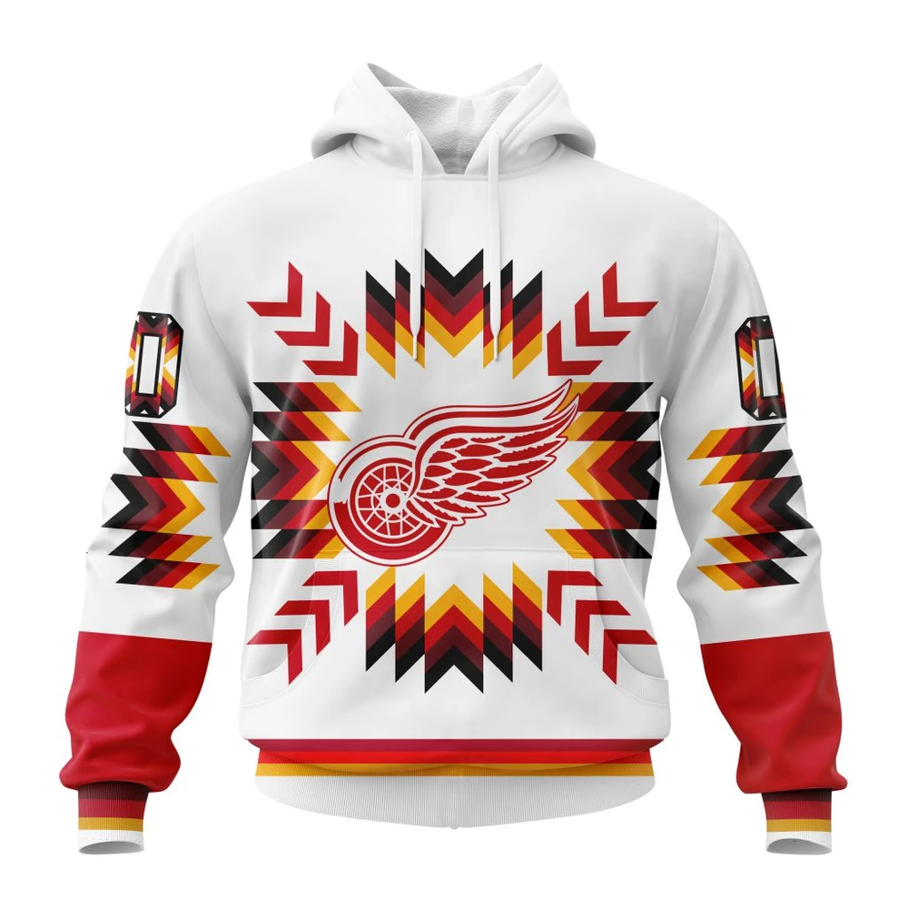 Hoodie NHL Detroit Red Wings Special Design With Native Pattern St2302 QTNHL080524A1586HD