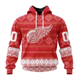 Hoodie NHL Detroit Red Wings Special Design With Native Pattern St2303 QTNHL080524A1331HD