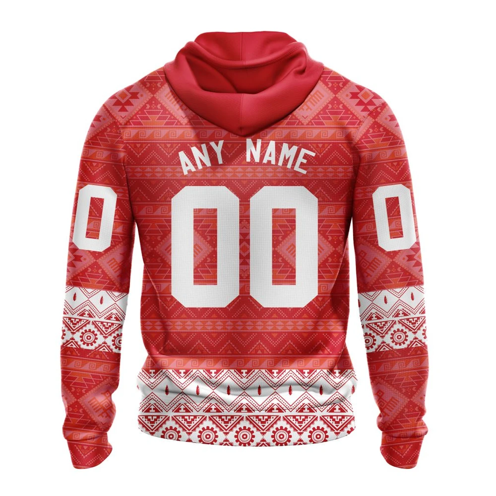 Hoodie NHL Detroit Red Wings Special Design With Native Pattern St2303 QTNHL080524A1331HD - Image 2