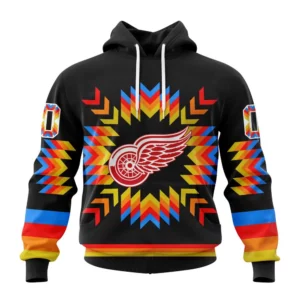 Hoodie NHL Detroit Red Wings Special Design With Native Pattern St2306 QTNHL080524A1033HD