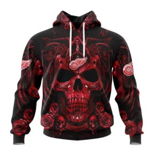 Hoodie NHL Detroit Red Wings Special Design With Skull Art St2203 QTNHL080524A3129HD
