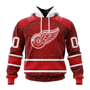 Hoodie NHL Detroit Red Wings Special Gift For Valentines Day St2401 QTNHL080524A1001HD