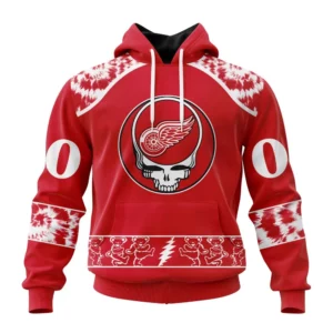 Hoodie NHL Detroit Red Wings Special Grateful Dead Design St2301 QTNHL080524A27HD