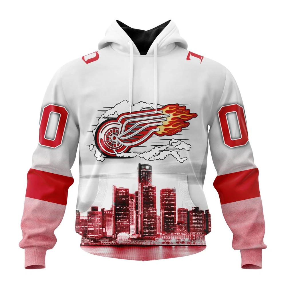 Hoodie NHL Detroit Red Wings Special Motor City Design St2301 QTNHL080524A4074HD