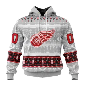 Hoodie NHL Detroit Red Wings Special Native Design St2302 QTNHL080524A2063HD