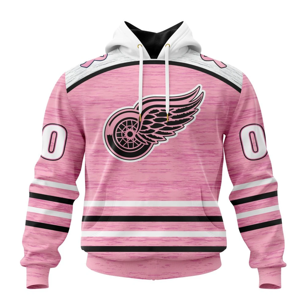 Hoodie NHL Detroit Red Wings Special Pink Fight Breast Cancer Design St2304 QTNHL080524A1751HD